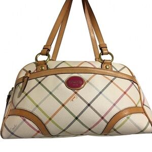 Coach CC signature print canvas  satchel handbag